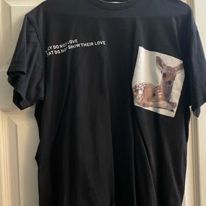 Burberry 19SS Black 'They Do Not Love' T-Shirt